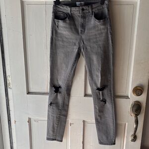pistola Gray Distressed Skinny Jeans